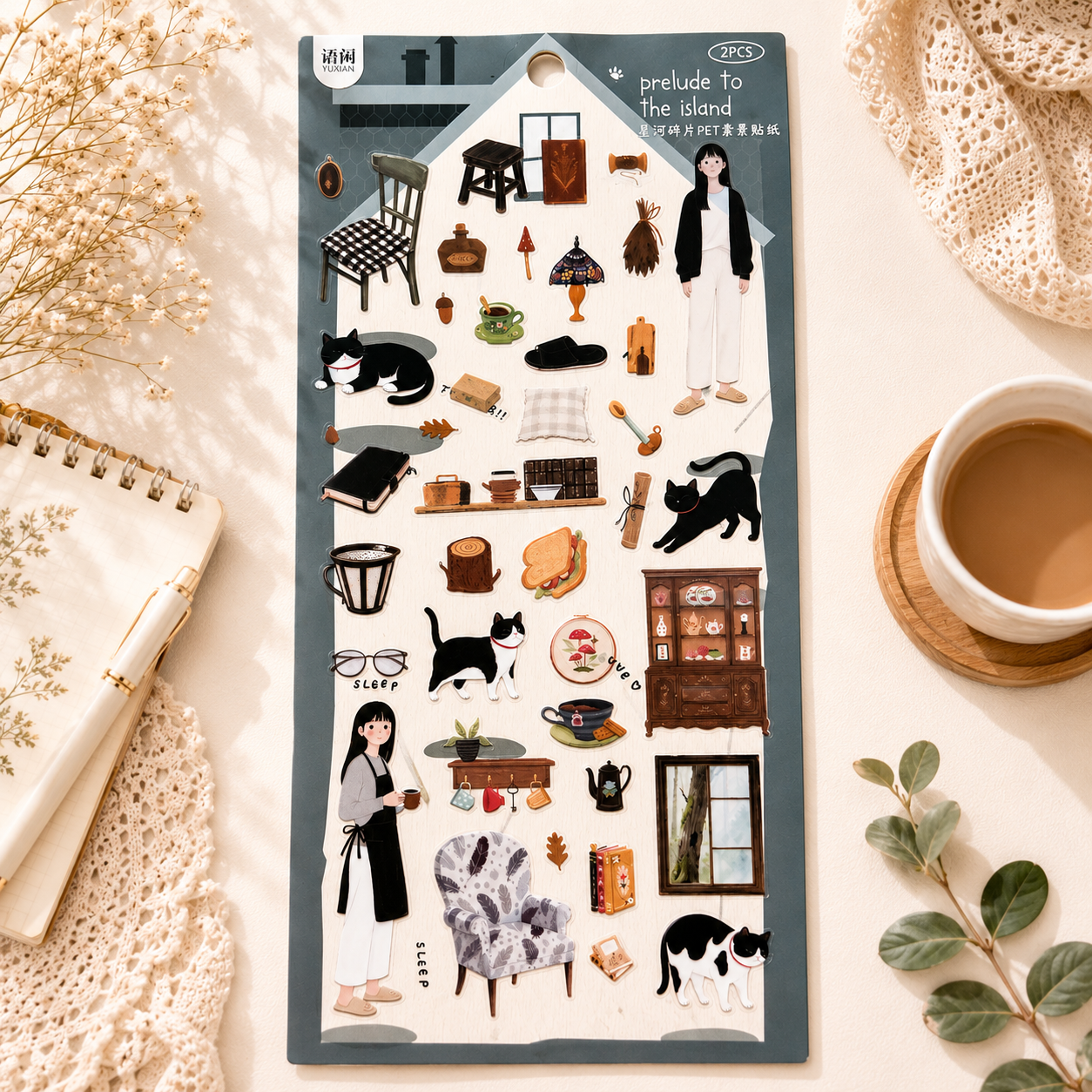 Midnight Cottage Sticker Sheet
