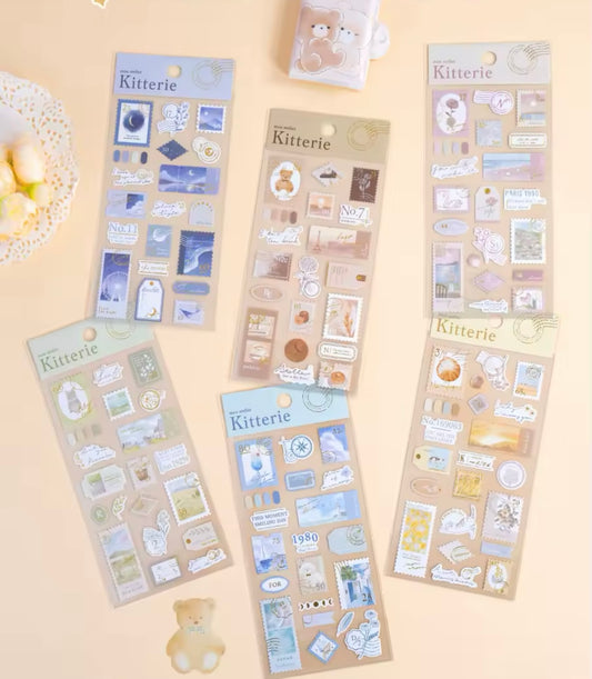 1pc Postal Sticker Sheet