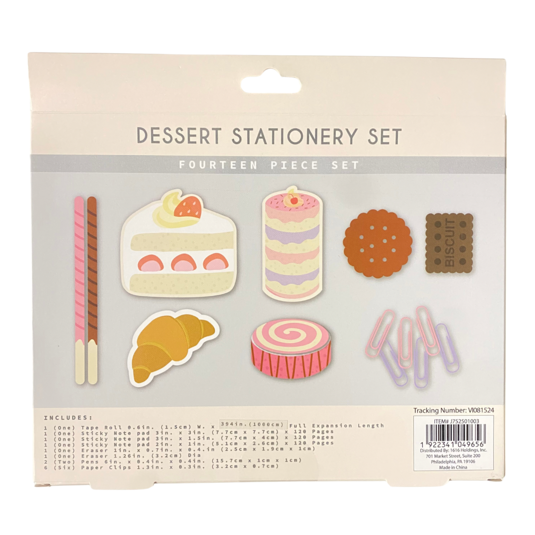 14pcs Dessert Stationery Set