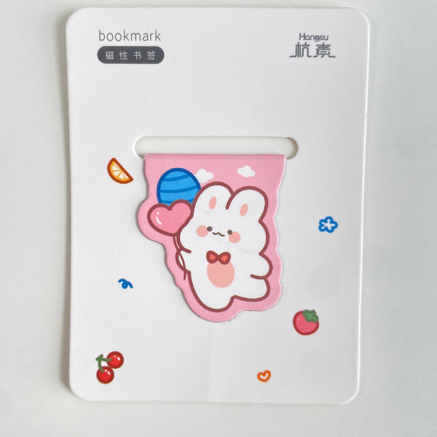 Bunny & Balloons Magnetic Bookmark