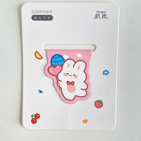 Bunny & Balloons Magnetic Bookmark