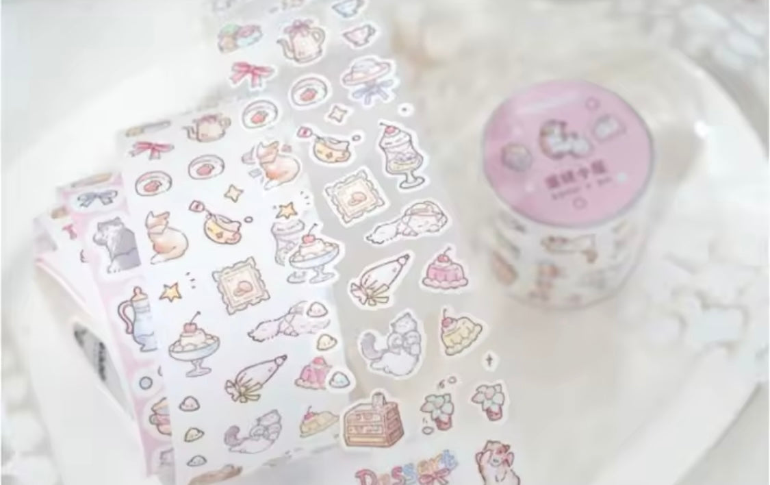 Kittens & Sweets Washi Tape Stickers