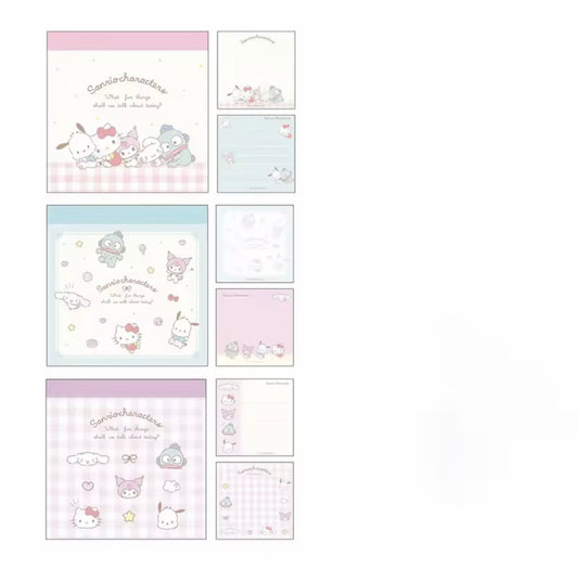 3 Pack Sanrio Friends Memo Pads