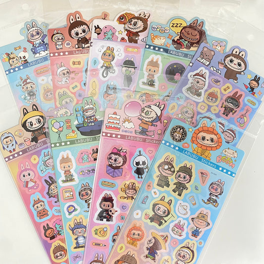 1pc Mystery La bubu Sticker Sheet