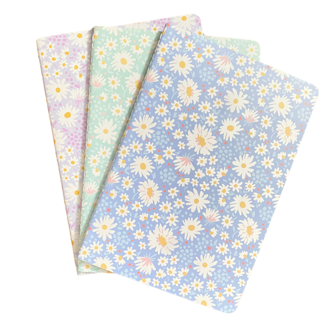 3 Pack Daisy Journals