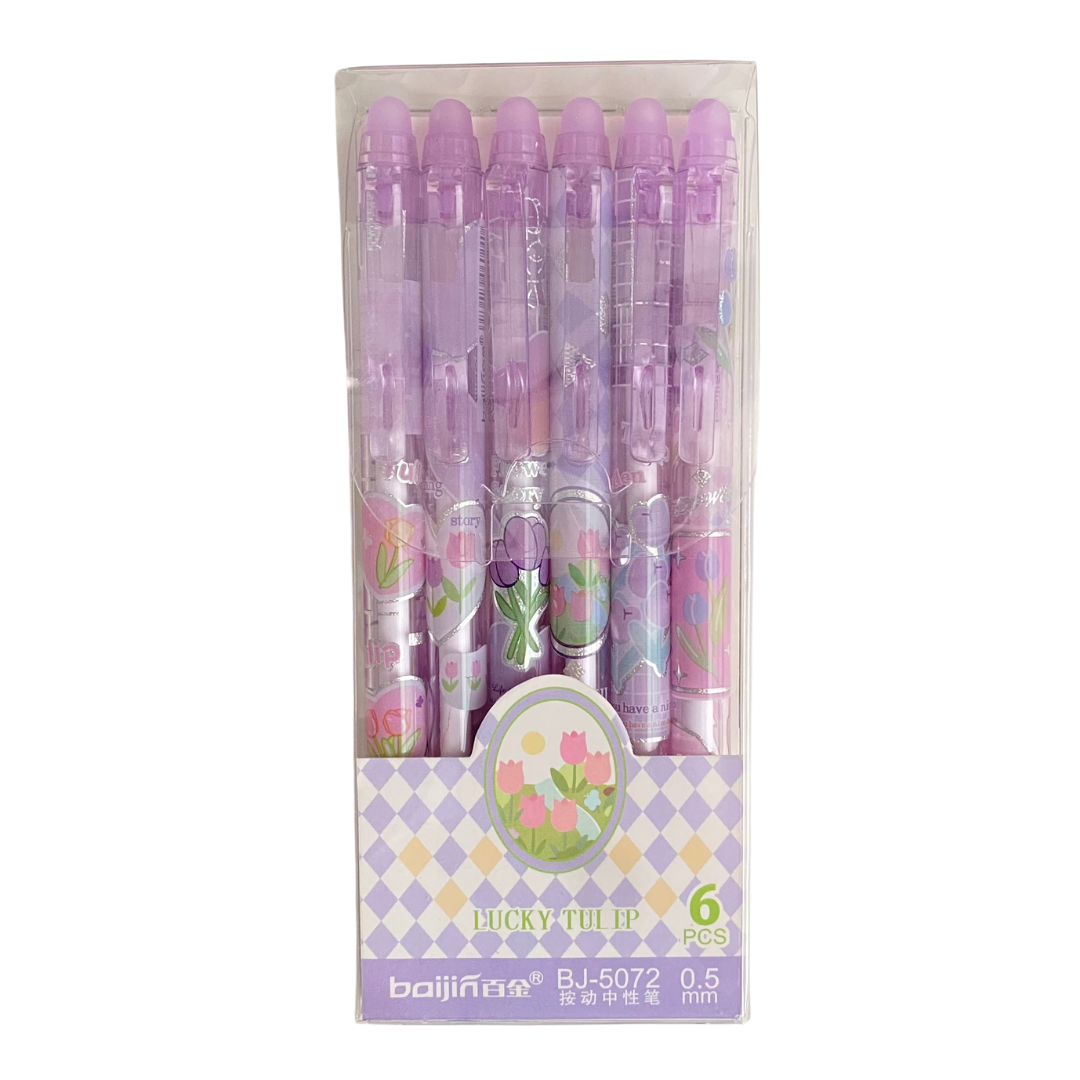 6 Erasable Tulip Pens