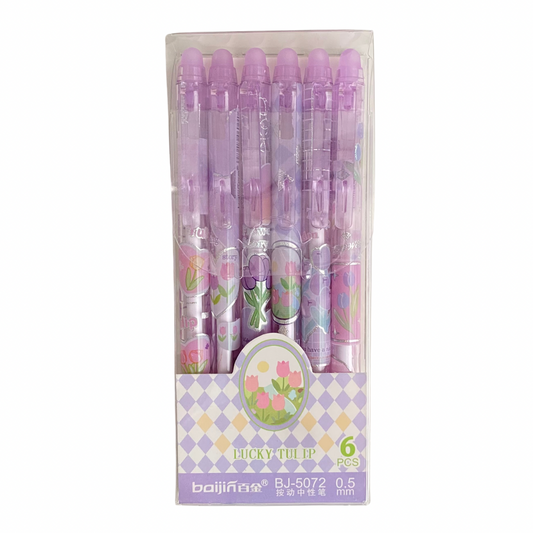 6 Erasable Tulip Pens