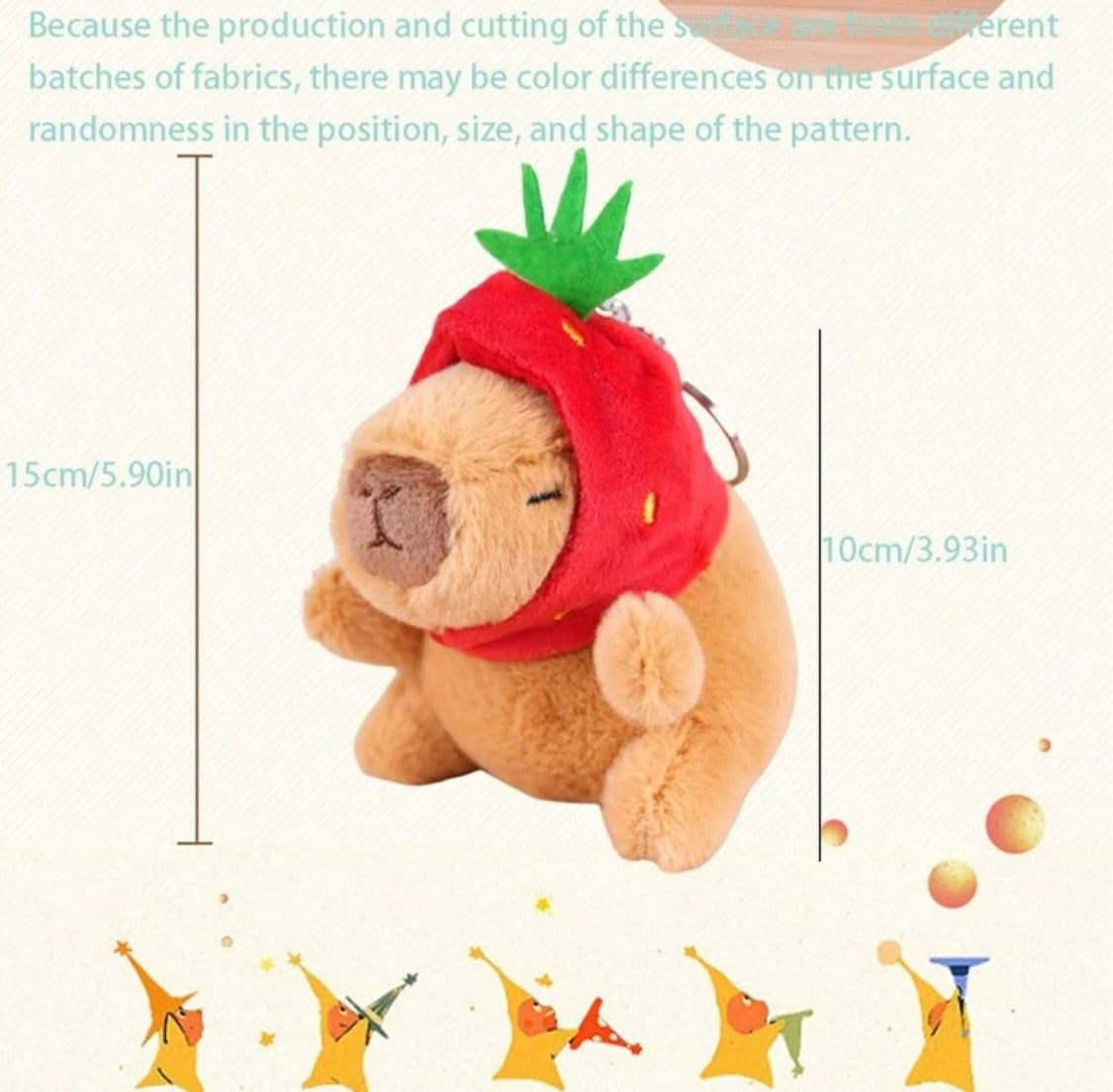 Capybara Plushie Keychain