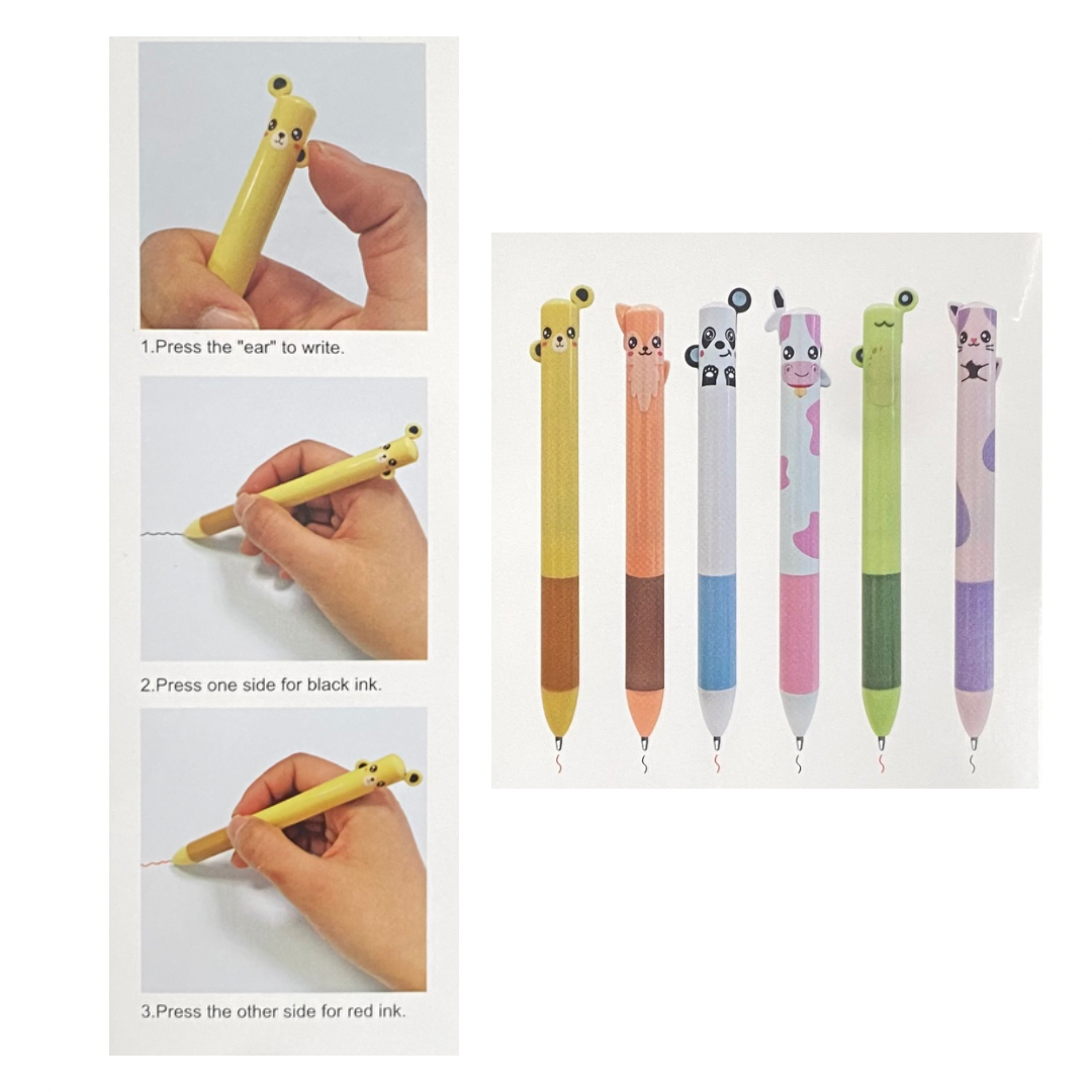 6pcs Kawaii Animal Pens