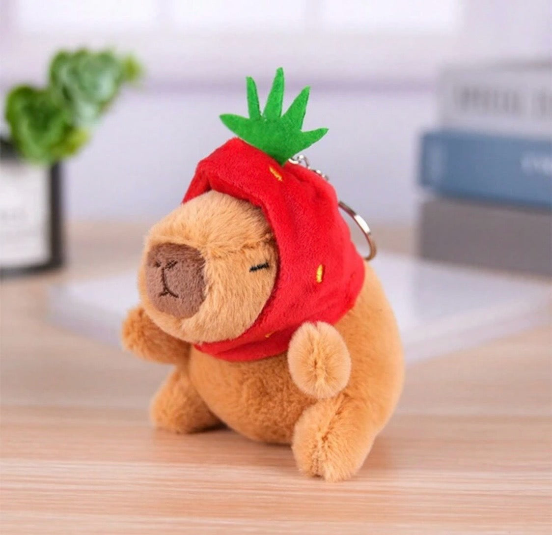 Capybara Plushie Keychain