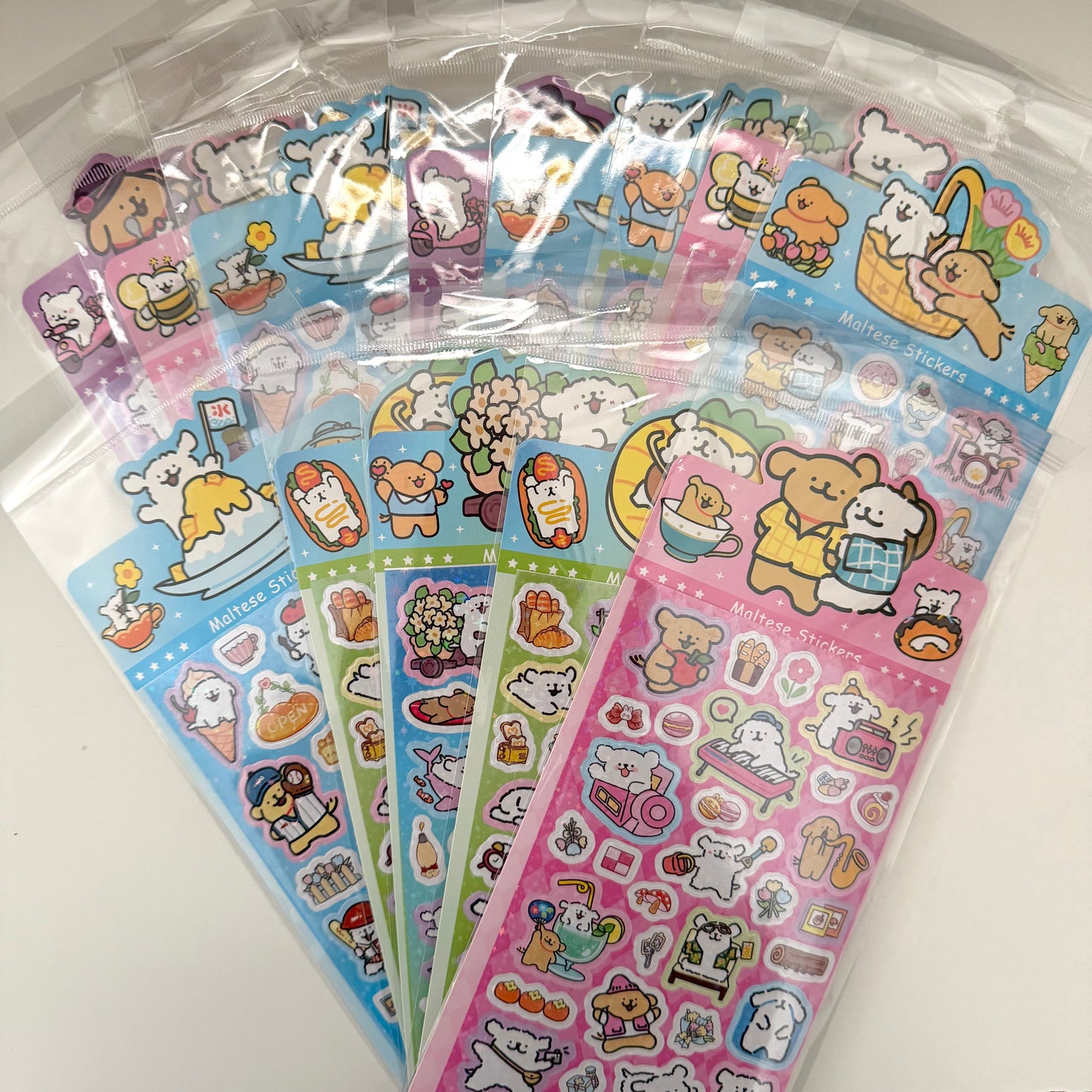 1pc Mystery Maltese Sticker Sheet