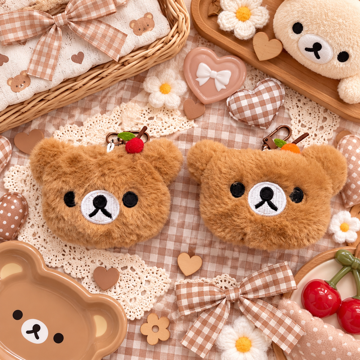 Rilakkuma Plushie Keychain
