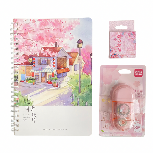 Cherry Blossom Stationery Bundle