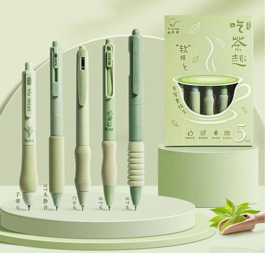 5 Matcha Tea Pens