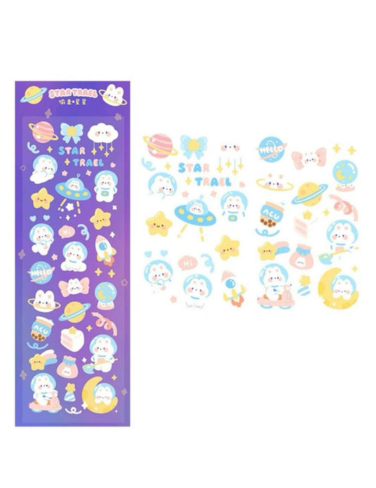 Astronaut Bunny Sticker Sheet