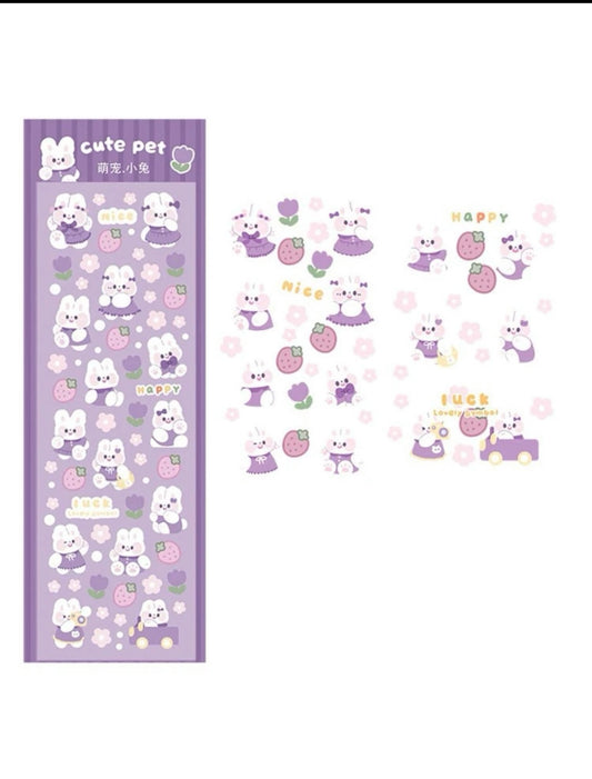 Garden Bunny Sticker Sheet