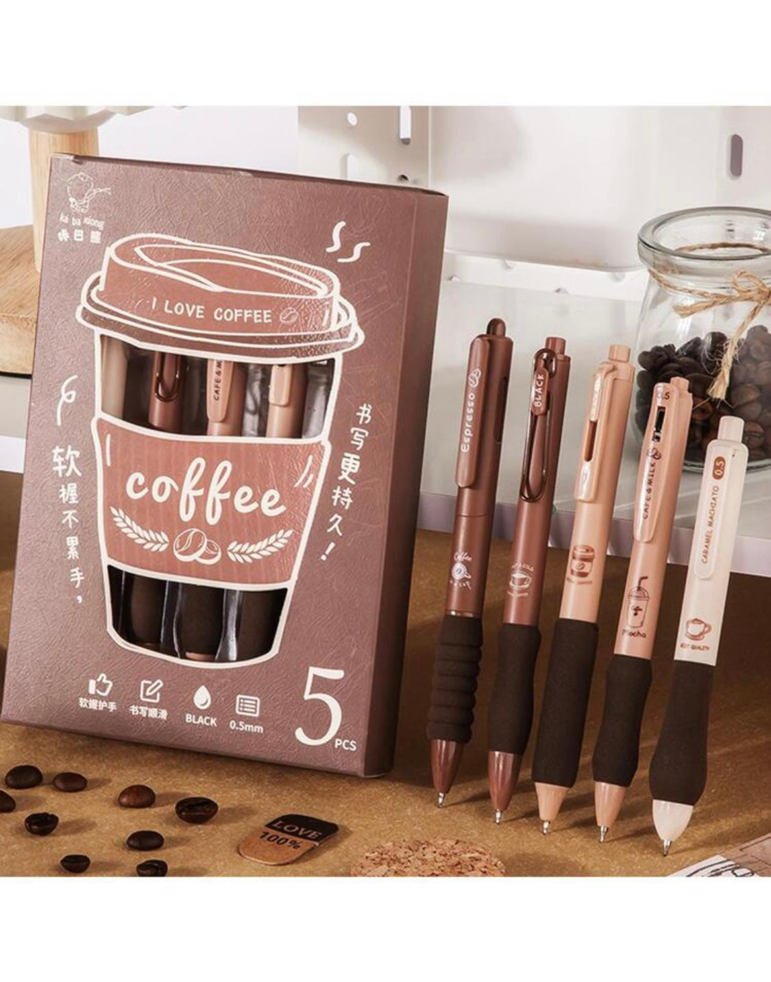 5 Coffee Pens