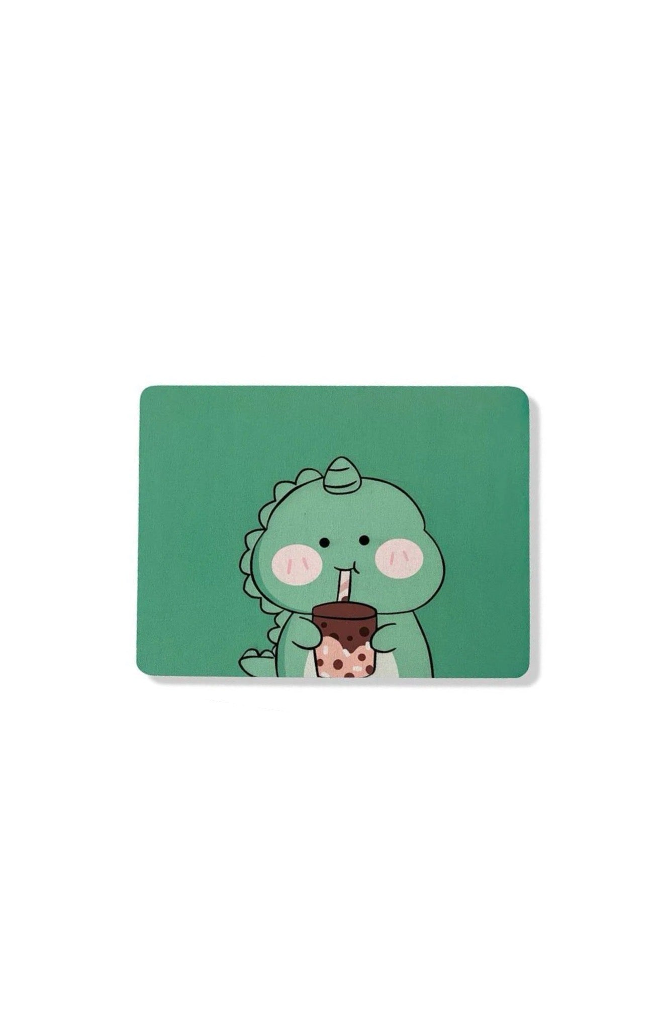 Dino Drinking Boba Mouse Pad